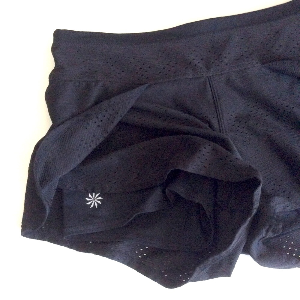 EUC Athleta Black Ventilated Running Skort XS